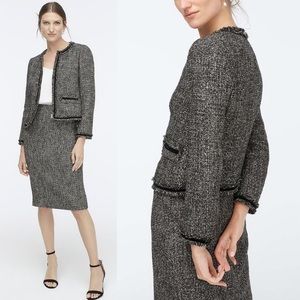 JCrew No.2 Pencil Skirt Starry Constellation Tweed 8